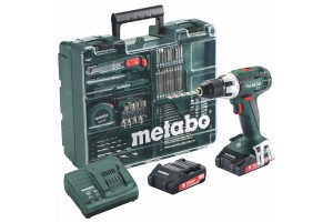 Дрель аккумуляторный Metabo BS 18 LT Set с набором 74 пр 602102600