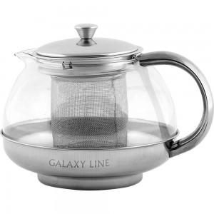 Чайник заварочный Galaxy LINE GL 9356 800мл, корпус из высококачественно нержавеющей стали