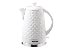 Чайник Centek CT-0061  2.0л, 2000W, супербелая керамика, рельефный корпус