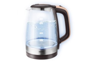 Чайник Centek CT-0065  стекло, 1.7л 2200Вт, LED-подсветка, мерная шкала, защита от вкл б/воды