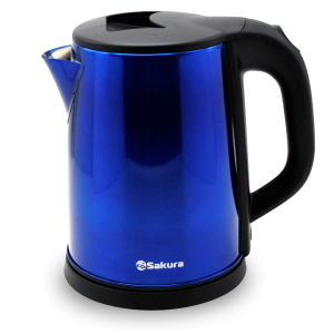 Чайник электр SA-2149BL (2,0) син метал+черн д