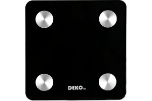 Весы напольные умные повышенной точности DEKO DKSC02 Black, до 180кг 041-0106