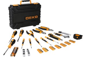Набор инструмента универсальный для дома и авто в чемодане Deko TZ82 (82 предм) 065-0736