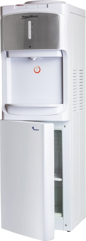 Кулер "AquaWork" TY-LWYR83В (белый) напольный, компрессор, 3 крана, холодильник