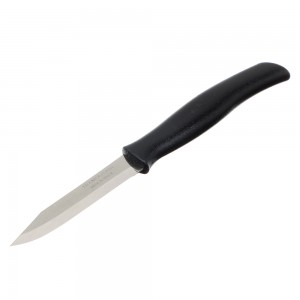 Нож овощной Tramontina Athus 8см, черная ручка