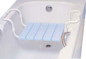 Сиденье д/ванной ЛИДЕР (голубое, серое, белое) 1701/512406/512382