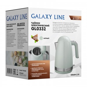 Чайник электрический 2200 Вт Galaxy LINE GL0332 МЯТНЫЙ