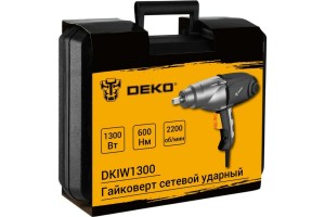 Гайковерт сетевой ударный DEKO DKIW1300 (1300Вт, 600Нм, 1/2") 063-3003