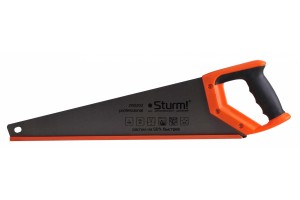 Ножовка по дереву Sturm 450 мм, 11-12зуб, профи, 3D