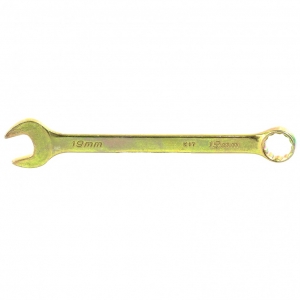 Ключ комбинированный 19мм Желтый цинк СИБРТЕХ 14983